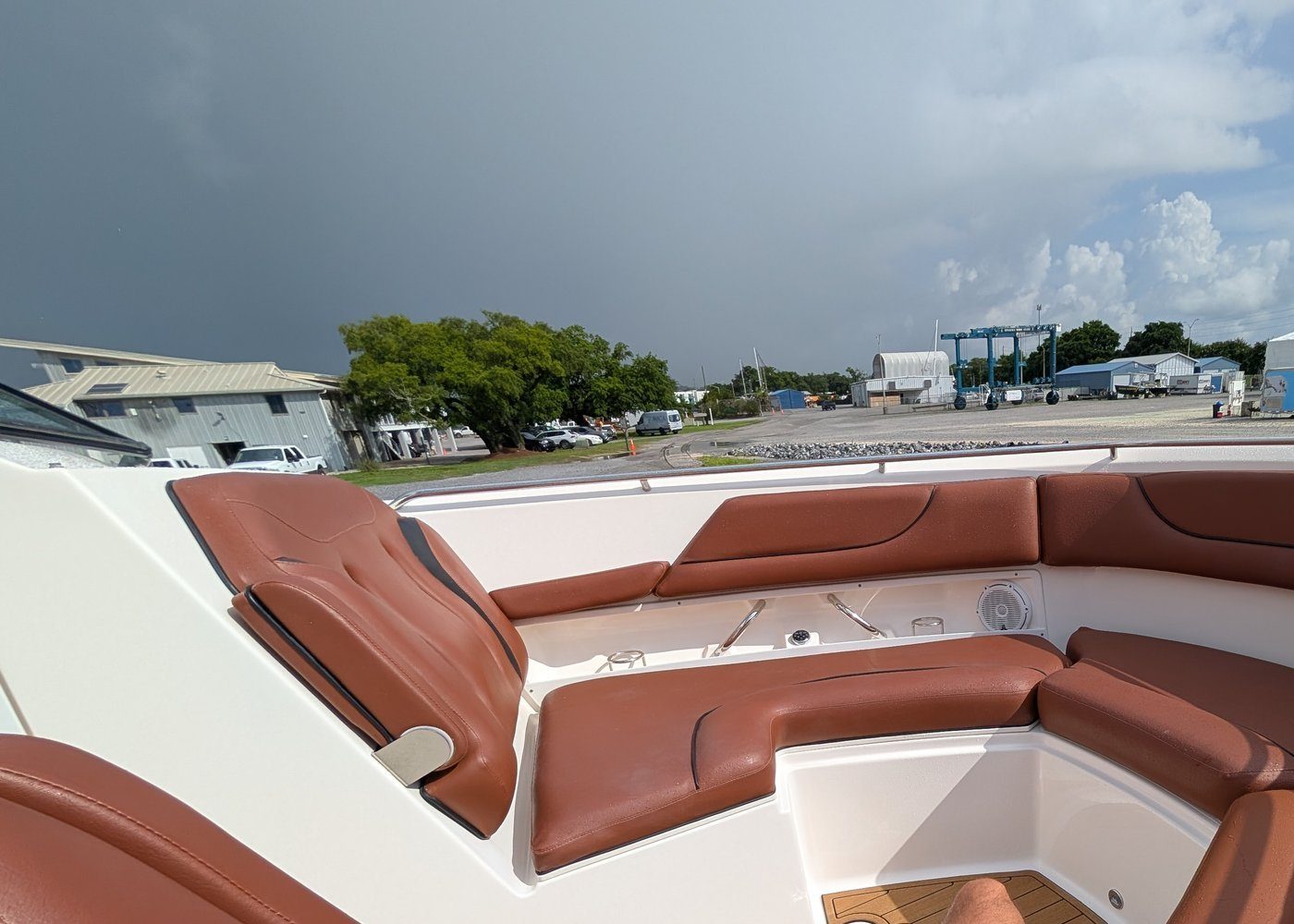 Bow seating seen from above